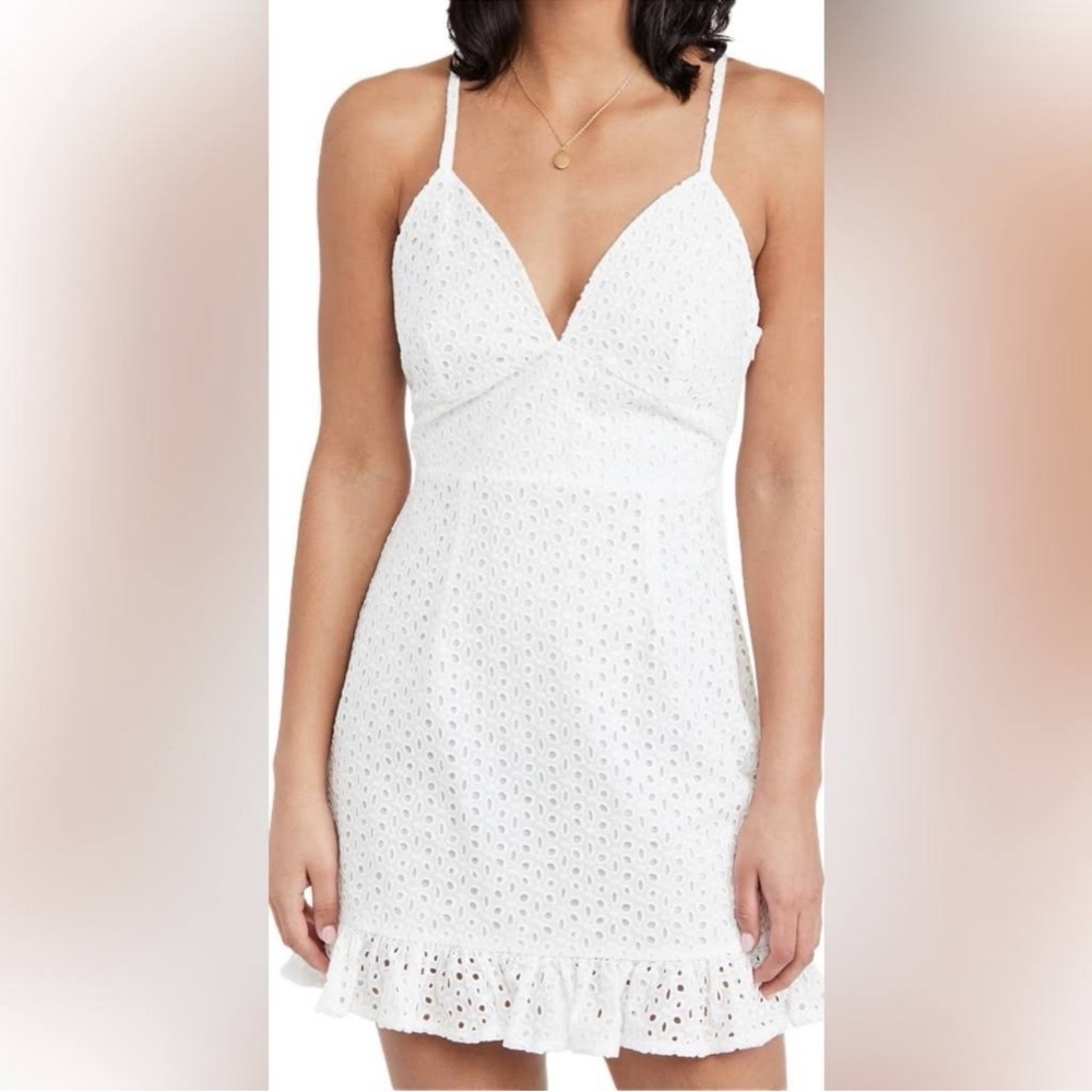 MINKPINK White Eyelet Dress